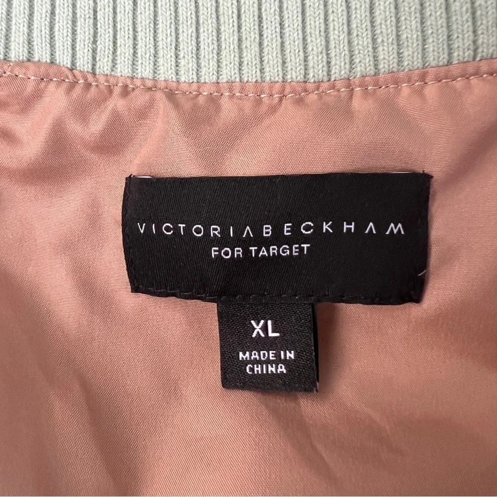 Victoria Beckham for Target Sheer Lace Mint Green Cropped Bomber Jacket - Picture 7 of 9